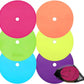 LEZER 9 Inch Flat Cones, Spot Markers, Soccer Cones, Field Court Markers, Sit Spots, Flat Discs, Soccer Training Equipment, Agility Practice, Football, Made in Taiwan