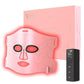 VYM Infrared Light Therapy Mask: High Power for Glowing Skin – Ultra-Thin 1.8mm 4.6oz, 830nm 633nm 590nm, Rechargeable, Red light therapy for face Luxury Gift - Pink Windmill