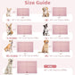MADE 4 PETS Dog Crate Pad Bed for Medium Dogs, Washable & Reversible, Anti-Slip Kennel Mat for Cozy Sleeping, Soft Fluffy Dog Bed for Indoor & Outdoor Use, 29"x21", Pink