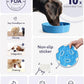 LE TAUCI Dog Bowls Slow Feeder Ceramic, 1.5 Cup Slow Feeding Bowl for Small and Medium Breed, Puzzle Dog Food Bowl for Fast Eater, Vortex Blue