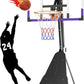 TONBUX Basketball Hoop Outdoor 44/48 Inch Shatterproof PC Backboard, 5.25-10FT Stepless Adjustable Height, Portable Basketball Hoop for Kids/Teens/Adults in Backyard, Driveway and Indoor