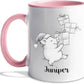 Customized Choose Name Pigs White Coffee Cup Gift For Dad Mom Daughter Son Kids, Pig Lover Accent Coffee Mug, Personalized Pig Ceramic Cup 11Oz 15Oz, Funny Pigs Travel Mug Gift For Birthday Christmas