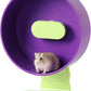 Silent Hamster Wheel 8.7 Inch Dual-Bearings Small Animals Quiet Running Exercise Wheels, Height Adjustable for Dwarf Hamsters, Gerbils, Mice, Hedgehog, or Other Small Pets, Grape Purple