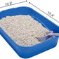 Kitty Litter Box Starter Kit - Small Cat Litter Pan Without Lid, Litter Mat, Scoop and Bowl for Kitten Within 3 Months (GreyScoop)