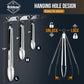 Kitchen Tongs - 12 inch Heavy Duty Food Tongs, Ergonomic Grip,Superior Stainless Steel and Non-Slip Heat Resistant handle - Perfect for Cooking, Salad, Grilling, Barbecue,Dishwasher safe