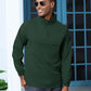 Aulemen Men's Casual Quarter Zip Pullover-Athletic Windbreaker Lightweight Jackets Hiking Golf for Men Mock Neck with Pockets