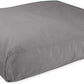 K9 Ballistics Tough Rectangle Pillow Small Dog Bed - Removable Cover, Washable, Durable & Water Resistant Dog Bed Made for Small Dogs 24"x18" Light Gray Velvet