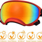 Medium Dog Sunglasses with Adjustable Strap UV Protection, Winproof Dog Puppy Sunglasses, Suitable for Medium Dog Pet Glasses, Dogs Eyes Protection,Soft Dog Goggles