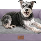 Small Dog Bed Waterproof Orthopedic Dog Beds for Medium Sized Dogs Comfy Pet Cat Bed with Sides, Washable Removable Cover