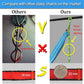 KIKIGOAL 2pcs Safety Daisy Chains Strong Climbing Strap Adjustable Nylon Strap Rope Yoga Pilates Stretching Straps