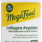 MegaFood Collagen Peptides for Women & Men - Unflavored Collagen Powder with Hyaluronic Acid & Vitamin C - Supports Skin Hair Nails & Joint Health - 20g Grass Fed Bovine Collagen - 20oz, 28 Servings
