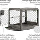 DIGGS Revol Collapsible Dog Crate with Wheels - Premium Portable Dog Crate - Safe, Stylish, and Convenient Indoor Kennel (Smoke, Small)