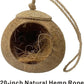 Bird Nest for Cage Natural Coconut Shell Birds House 2 Pack Parakeet Hide Breeding Hut Bird Cage Accessories & Decor Hamster Toys for Parrot Lovebirds Budgies Cockatiel Conure Finch Canary