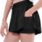 EXARUS Girls Butterfly Shorts Flowy Dance Skirt Cheer Skorts Athletic Tween Clothes Teen Preppy Outfits Flutter Kids