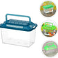 Plastic Turtle Fish Tank Handheld Aquarium Reptisoil Reptile Storage Nest Plastic Fish Bowls Bearded Dragon Habitat Glass Containers Lizards Reptile Feeding Tank Animal Turtle Tank