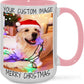 Ship Next Day Custom Mug Design Your Own Photo Text Personalized Picture Gifts for Women Men Customized Gift Idea Personalized Coffee Mugs 15oz Pink Handle