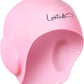 3D Swim Caps - Ear Protection Swimming Cap for Women & Men - Silicone, Waterproof - Fits Long & Short Hair - Adult & Youth