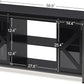 55-75 Gallon Aquarium Stand Heavy Duty Steel Frame, Fish Tank Cabinet with Accessories Storage for Reptile Terrarium & Turtle Tank - 1000lbs Capacity (Black)