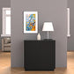 Large/Tall Litter Box Enclosure, Modern Wooden Litter Box Furniture for XL Litterbox with Hidden Storage as Sideboard Cabinet (Black)