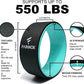 Yoga Wheel for Stretching & Flexibility to Help Back Aches & Tension, Deep Tissue Muscle Massage. Back Roller Wheel with Extra Cushion, Wider & Thickest Foam, Stretches and Strengthens Core Muscles