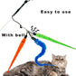 Cat Worm Toy Refills, 20 Pieces Cat Wand Attachments Worms Toy for Indoor Cats (A)