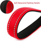 PLUTUS PET 10” Short Dog Leash, Reflective Nylon Padded Handle, Strong Traffic Leash with Carabiner Clip, Perfect for Large or Medium Dogs（10”，Red
