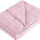 L'AGRATY Weighted Blanket - 40"x60" 10lbs Cooling Breathable Microfiber Material with Glass Beads Small Blanket All-Season Summer Fall Winter Soft Thick Comfort