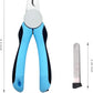 Cat & Dog Nail Clipper and Trimmer with Safety Guard, Avoid Over Cutting Toenail, Equipped with Nail File - Professional Grooming Tool for Pets