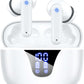 ZIUTY Wireless Earbuds Bluetooth Headphones, 50H Playtime Ear Buds with Mic, LED Digital Display Charging Case, IPX7 Waterproof, Deep Bass Stereo, in-Ear Earphone for iPhone Andriod Phone