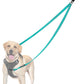 PetBonus Two Point Control Dog Leash, Works with No Pull Harnesses, No Tangle Dog Training Leashes, No Pull Padded and Reflective Walking Lead,Converts to Single Leash for Medium Large Dogs(Turquoise)