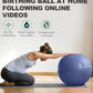 Trideer Yoga Ball – Anti-Burst Exercise Ball for Pregnancy, Office, Birthing, Stretching & Core Workout – Home Gym & Therapy