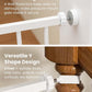 Mom's Choice-GROWNSY Baby Gate for Stairs, 29.5"-48.4" Pressure Mounted Baby Gate for Top of Stair&Doorway with V-Shaped Rods, Anti-Trip Pedal, Extra Wide Stairs Dog Gate Easy Install w/Red Reminder