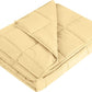 L'AGRATY Weighted Blanket - 48"x72" 15lbs Cooling Breathable Heavy Blanket with Glass Beads for Adult All-Season