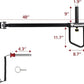 Upgraded Adjustable Jammer Arms, Lever Arms, Monolift Attachments Rated 600 LB Per Arm, Fits Racks at All Post Sizes and Hole Sizes, Pair