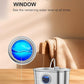 Cat Water Fountain Stainless Steel with Water Level Window,108oz/3.2L Cat Fountain Quiet Automatic Pet Water Fountain for Cats and Small Dogs