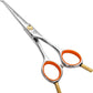 Fenice Peak 6'' Small Straight Scissors Lightweight Dog and Cat Grooming Scissors with Safety Round Tip JP440C Stainless Steel Sharp Blades for Body Facial Nose Ear and Paw Hair Easy Use