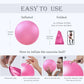 Soft Pilates Ball 9 Inch, Ideal Small Exercise Ball Between Knee Squeeze for Physical Therapy Yoga Core Medicine Abs Pt Bouncy, Mini Rubber Fitball Barre Workout Equipment for Women Men Kid Toddler