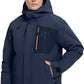 Men's Winter Jacket Waterproof Ski Snow Coat Windproof Snowboard Hooded Raincoats with Warm Graphene lining