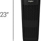 Whirlpool, WPT80B Whispure True HEPA Air Purifier, Activated Carbon Advanced Anti-Bacteria, Ideal for Allergies, Odors, Pet Dander, Mold, Smoke, Wildfire, and Germs, Large, Black