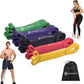 Resistance Bands Set – 5 Long Loop Bands for Home Workouts, Pull-Ups, Physical Therapy & Recovery – Heavy to Light Exercise Bands with Carry Bag – Durable Fitness Bands for Men & Women