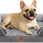 Comfort Expression Small Dog Beds Waterproof Orthopedic Foam Dog Sofa Beds for Medium Dogs Comfy Pet Bed with Washable Removable Cover & Non-Slip Bottom(Small,Grey)