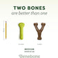 Benebone 2-Pack Bacon Wishbone/Rubber Bone Medium