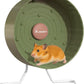 9.5" Silent Hamster Wheel, Non-Slip Track, Exercise, Release Stress, Relieve Anxiety, Adjustable Height Stand, for Syrian Dwarf Hamster, Gerbil, Mice, Other Small Medium Sized Pets, Green