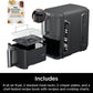 Ninja Air Fryer, 8 QT DoubleStack 2-Basket, Space Saving Design, Cooks 2lb Chicken Wings, Feeds up to 6 People, 6-in1 Air Fryer, Roast, Bake & More, Easy to Clean, Dishwasher Safe Parts, Black, SL201