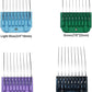 Professional Animal Stainless Steel 4 Color Guide Comb Set Compatible with andis Oster A5 wahl km10 10#/15#/30# Detachable Blade，Cutting Length 19mm-32mm