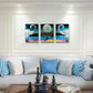 Canvas Wall Art for Living Room ,farmhouse bathroom Wall decor blue abstract Animal landscape painting,modern family kitchen Bedroom Decoration elephant Canvas art pictures Artwork for home walls