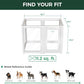 FXW AuraSpace Acrylic Indoor Unleashed Dog Playpen for Medium Dogs, 35 Inch, 6 Panels, White