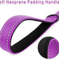 PLUTUS PET Short Training Dog Leash with Padded Handle for Medium Large Big Dogs,18 Inch Heavy Duty Strong Traffic Leash with Carabiner Clip for Climbing Walking or Guiding Blind (18",Purple)
