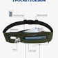 WATERFLY Running Belt Fanny Pack: Runner Marathon Jogging Waist Pack Sport Workout Exercise Fitness Phone Holder Belt for Men Women Jogger Slim Waistband