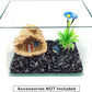 WAYBER 1 Lb/460g Black Obsidian Quartz Crystal Stones Irregular Decorative Rocks Aquarium Pebbles Gravels for Fish Turtle Tank/Succulent Plants/Air Plants Decoration (Fill 1 Cup)